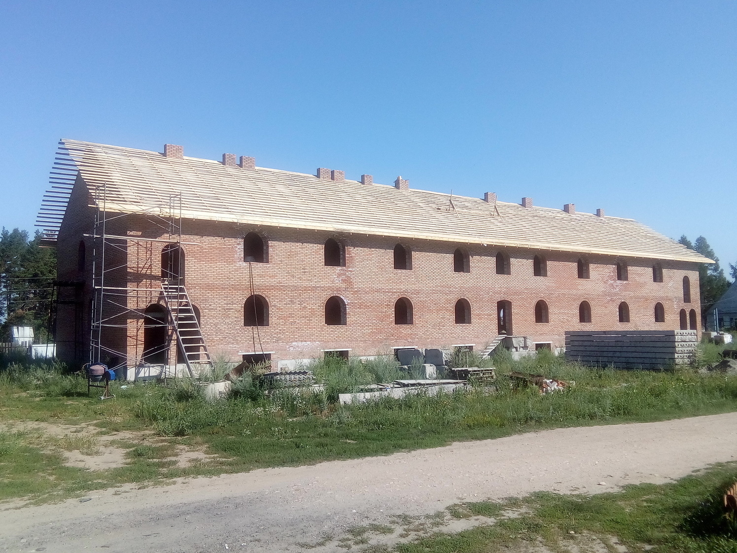 <span style="font-weight: bold;">Вид нового келейного корпуса на 02.08.2019 г.</span>