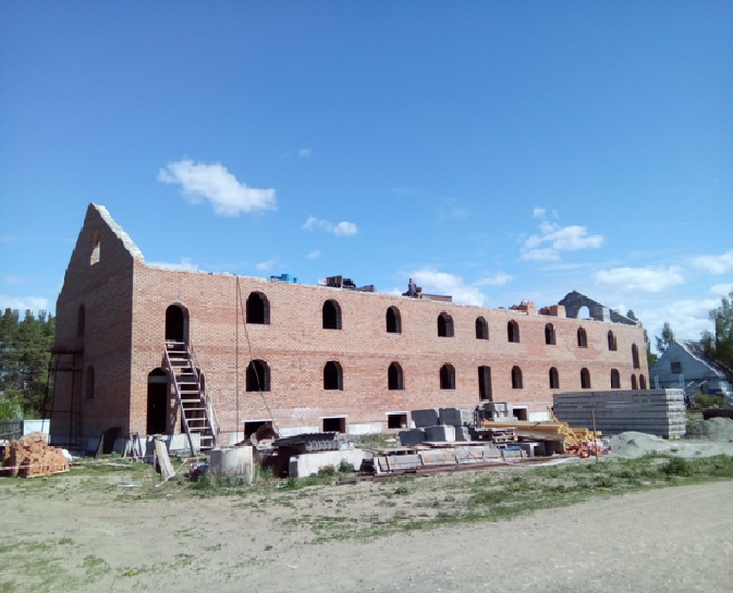 <span style="font-weight: bold;">Вид нового келейного корпуса на 28.05.2019 г.</span>